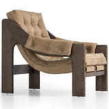 Halston Leather Chair, Palermo Drift-Furniture - Chairs-High Fashion Home