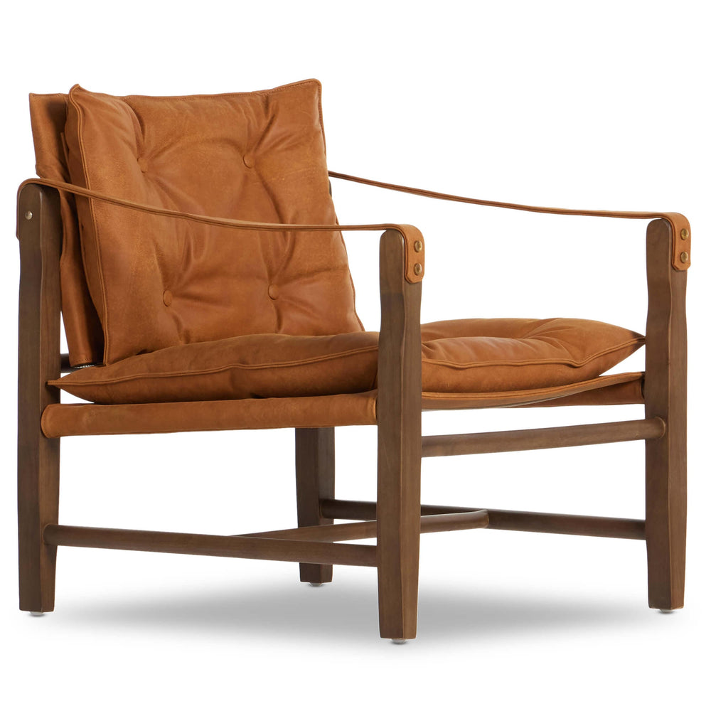 Lenz Leather Chair, Kennison Cognac-Furniture - Chairs-High Fashion Home