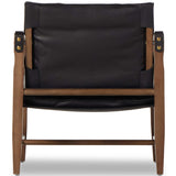 Lenz Leather Chair, Heirloom Black-Furniture - Chairs-High Fashion Home