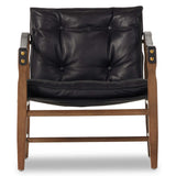 Lenz Leather Chair, Heirloom Black-Furniture - Chairs-High Fashion Home