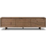 Henry Media Console, Rustic Grey-Furniture - Storage-High Fashion Home