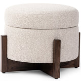 Esben 25" Storage Ottoman, Sattley Fog-Furniture - Chairs-High Fashion Home