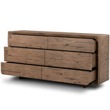 Henry 6 Drawer Dresser, Rustic Grey-Furniture - Storage-High Fashion Home