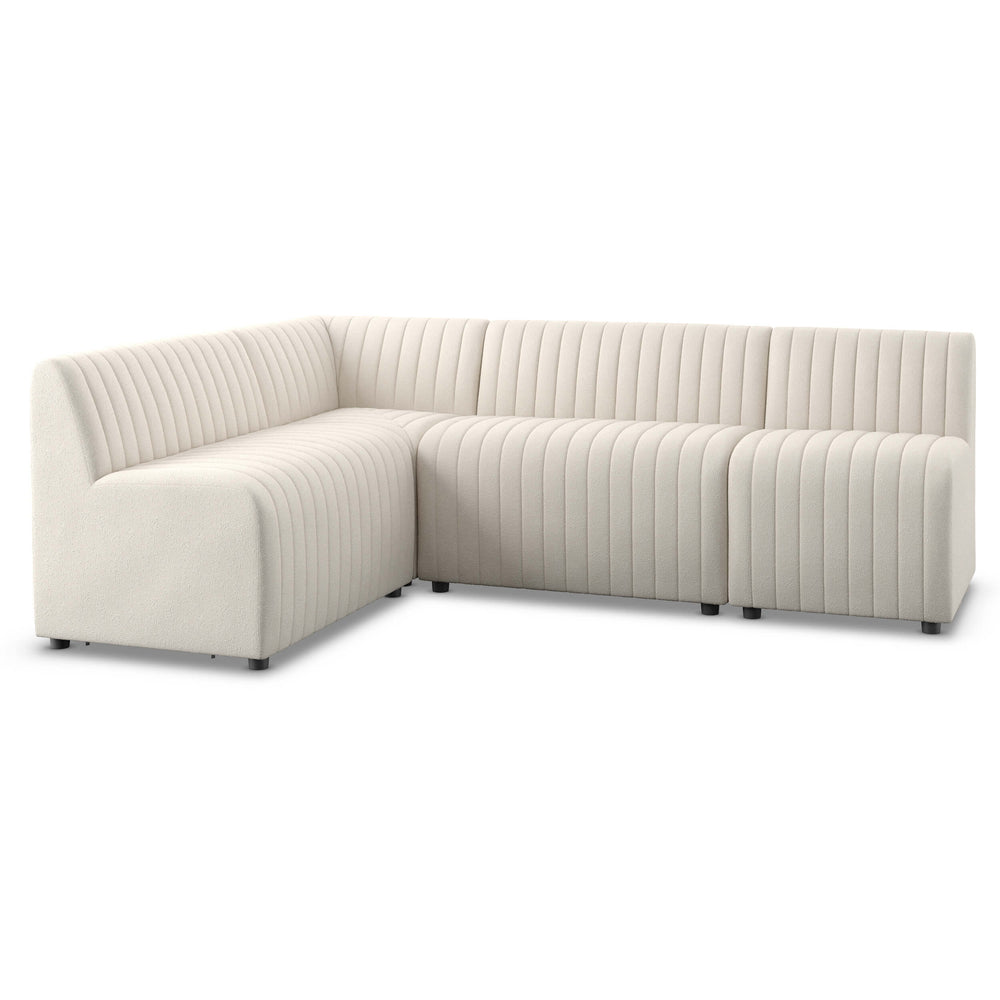 Augustine 92" Dining L-Shape Banquette, Capri Oatmeal