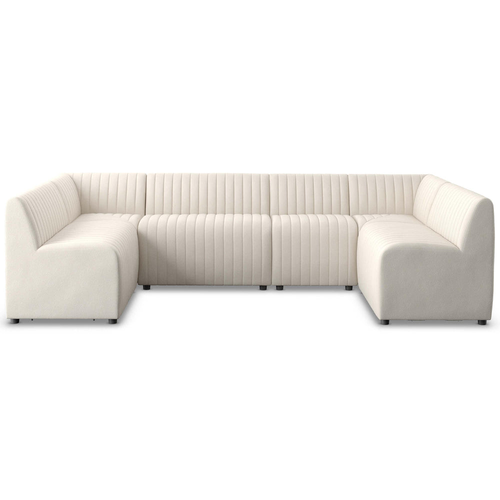 Augustine 120" Dining U-Shape Banquette, Capri Oatmeal