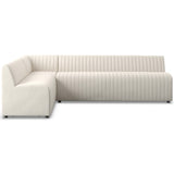 Augustine 110" Dining L-Shape Banquette, Capri Oatmeal