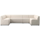 Augustine 130" Dining U-Shape Banquette, Capri Oatmeal