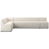 Augustine 134" Dining L-Shape Banquette, Capri Oatmeal