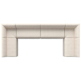 Augustine 154" Dining U-Shape Banquette, Capri Oatmeal