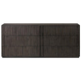 Leo 6 Drawer Dresser, Smoked Black