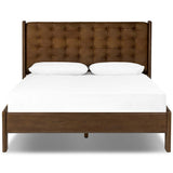 Halston Leather Bed, Heirloom Sienna