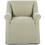 Bridges Slipcover Dining Arm Chair, Brussels Khaki-Furniture - Dining-High Fashion Home