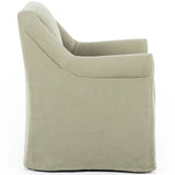 Bridges Slipcover Dining Arm Chair, Brussels Khaki-Furniture - Dining-High Fashion Home