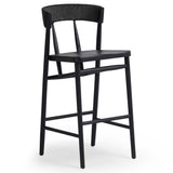 Buxton Bar Stool, Black Oak-Furniture - Dining-High Fashion Home