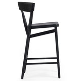 Buxton Bar Stool, Black Oak-Furniture - Dining-High Fashion Home