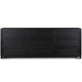 Millie 9 Drawer Dresser, Matte Black-Furniture - Storage-High Fashion Home