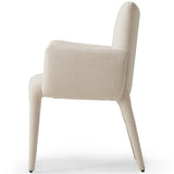 Monza Dining Arm Chair, Mixt Linen Natural-Furniture - Dining-High Fashion Home