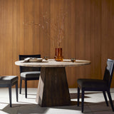 Brisa Round Dining Table, Dune Onyx-Furniture - Dining-High Fashion Home