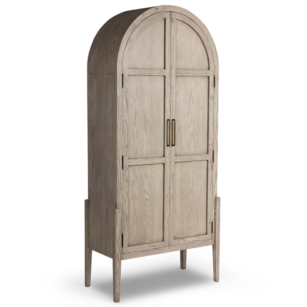 Tolle Panel Door Cabinet, Rustic White-Furniture - Storage-High Fashion Home