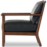 Jamison Leather Chair, Brickhouse Black-Furniture - Chairs-High Fashion Home