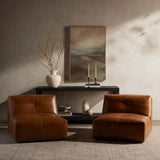 Miles Leather Chair, Vintage Soft Camel-Furniture - Chairs-High Fashion Home