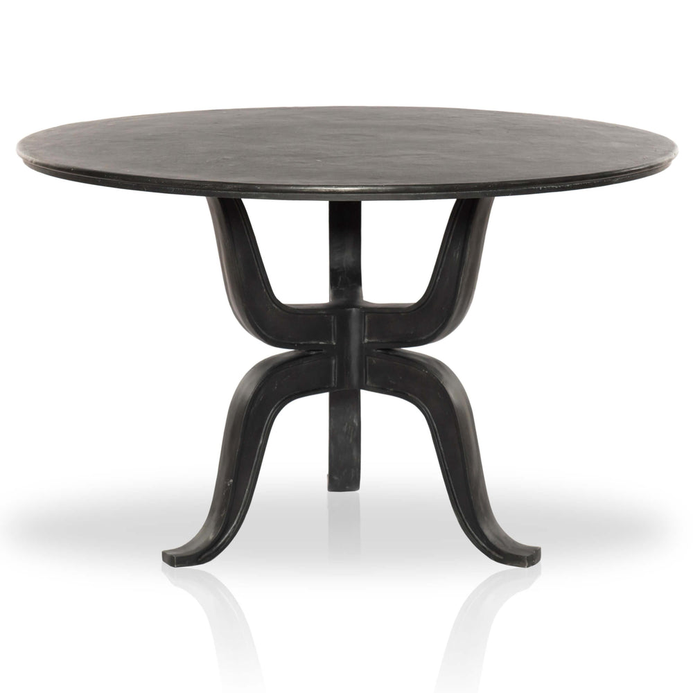 Pravin Outdoor Dining Table, Aged Grey-Furniture - Dining-High Fashion Home