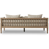 Amero Outdoor Sofa, Faye Sand/Washed Brown-Furniture - Sofas-High Fashion Home