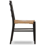 Ladder Back Outdoor Dining Chair, Aged Ebony, Set of 2