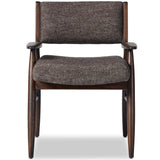 Papile Dining Arm Chair, Hasselt Ebony-Furniture - Dining-High Fashion Home