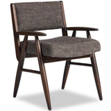 Papile Dining Arm Chair, Hasselt Ebony-Furniture - Dining-High Fashion Home