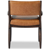 Papile Leather Dining Arm Chair, Sonoma Butterscotch-Furniture - Dining-High Fashion Home