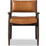 Papile Leather Dining Arm Chair, Sonoma Butterscotch-Furniture - Dining-High Fashion Home