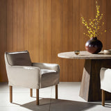 Addington Slipcover Dining Arm Chair, Brussels Natural-Furniture - Dining-High Fashion Home