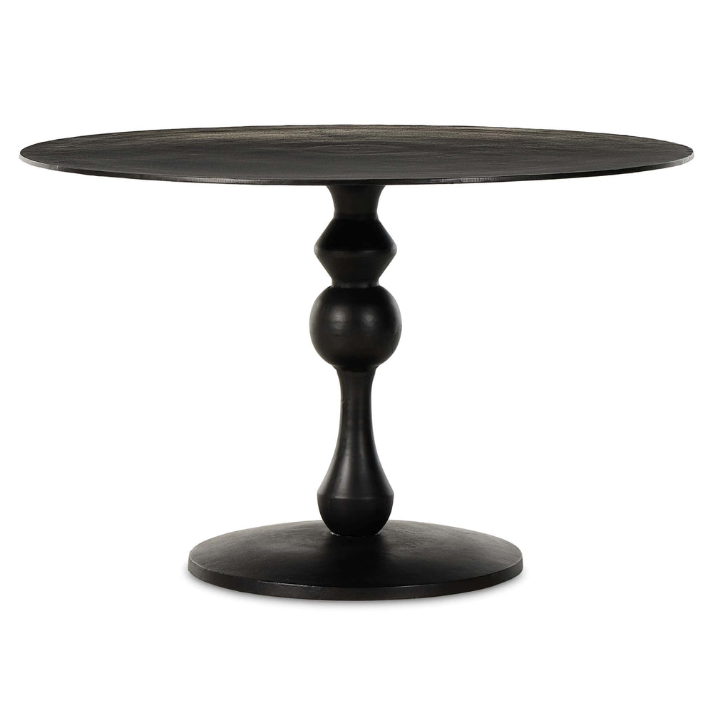 Daffin Round Bistro Table, Antique Black-Furniture - Dining-High Fashion Home