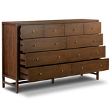 Sullivan 10 Drawer Dresser, Saddle Tan-Furniture - Storage-High Fashion Home