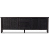 Veta Media Console, Black-Furniture - Storage-High Fashion Home