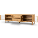 Laker Media Console, Light Oak-Furniture - Storage-High Fashion Home