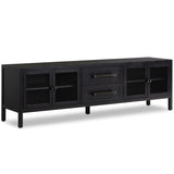 Laker Media Console, Black-Furniture - Storage-High Fashion Home