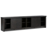 Laredo Media Console, Smoked Black-Furniture - Storage-High Fashion Home