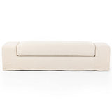 Wide Arm Slipcover Bench, Brussels Natural-Furniture - Benches-High Fashion Home