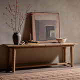 Flip Top Console Table, Toasted Ash-Furniture - Accent Tables-High Fashion Home