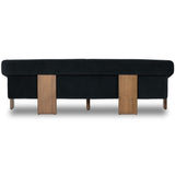 Cairo Sofa, Modern Velvet Smoke-Furniture - Sofas-High Fashion Home