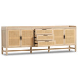 Caprice 96" Sideboard, Natural-Furniture - Storage-High Fashion Home