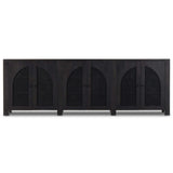 Tilda 6 Door Sideboard, Black Wash-Furniture - Storage-High Fashion Home