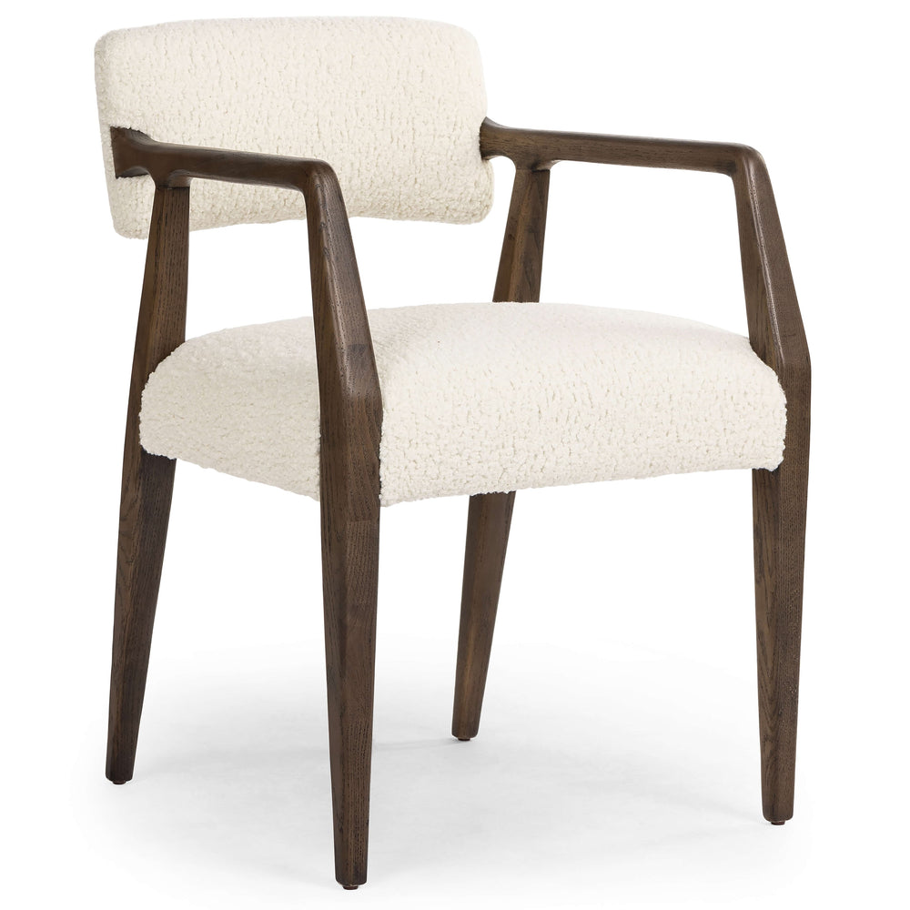 Tyler Arm Chair, Sheepskin Natural-Furniture - Dining-High Fashion Home