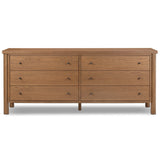 Roark 6 Drawer Dresser, Amber-Furniture - Storage-High Fashion Home