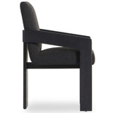 Roxy Dining Arm Chair, Gibson Black-Furniture - Dining-High Fashion Home