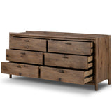 Glenview 6 Drawer Dresser, Weathered Oak-Furniture - Storage-High Fashion Home