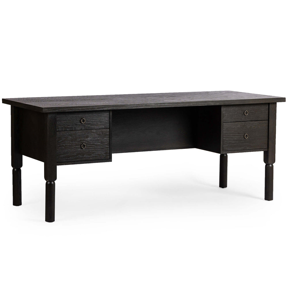 Concord Desk, Charcoal Oak-Furniture - Office-High Fashion Home