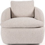 McKenna Swivel Chair, Sattley Fog-Furniture - Chairs-High Fashion Home